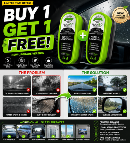 Stufx™ - Instant Clear Car Glass Windshield Cleaner © ( BUY 1 GET 1 FREE )