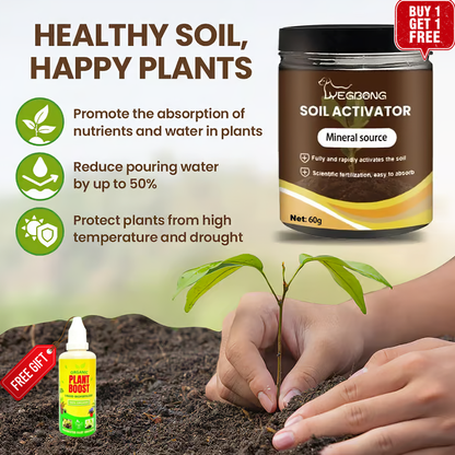 🌿 Soil Activator – Bring Your Plants Back to Life! (Buy 1 Get 1 FREE)