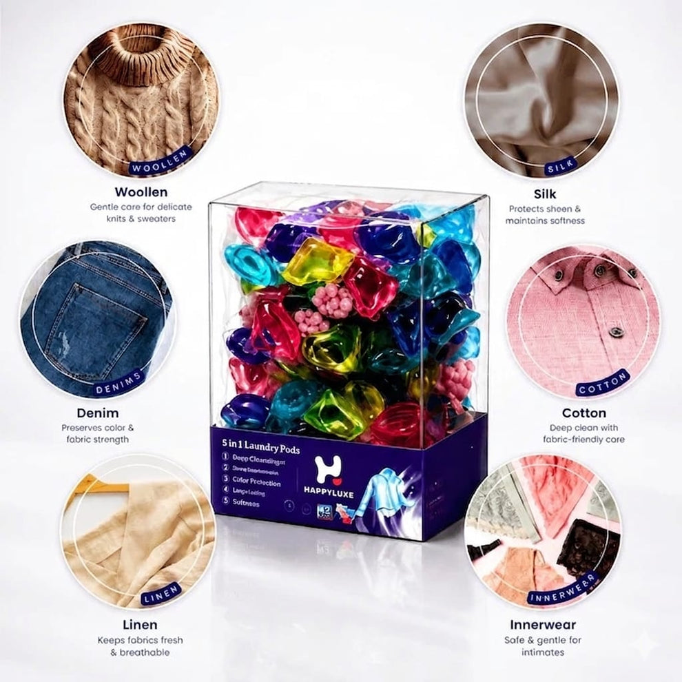 5 in 1 Laundry Power Detergent Pods |⏰Limited Period Offer⏰