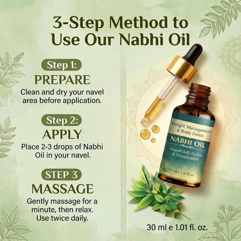 Weight Management and Body Detox Nabhi Oil (Buy 1 Get 1 Free)