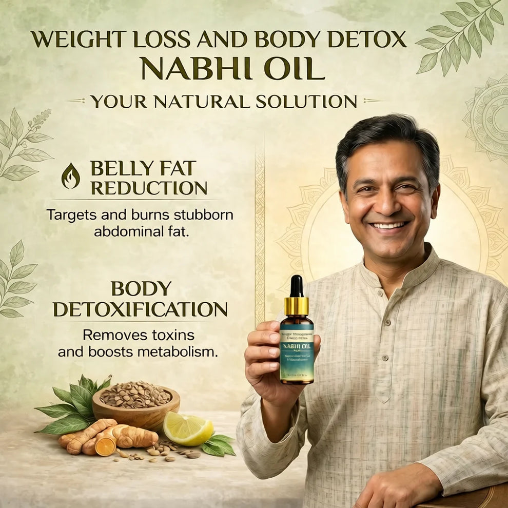Weight Management and Body Detox Nabhi Oil (Buy 1 Get 1 Free)